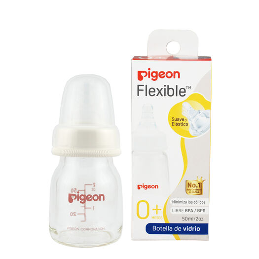 Biberon Boca Standard Vidrio Pigeon 50Ml, , large image number 0