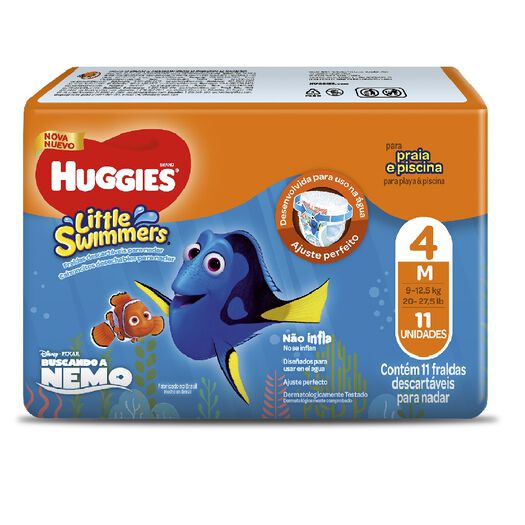 Pañal little swimmers huggies Mediano 11 Unidades, , large image number 0