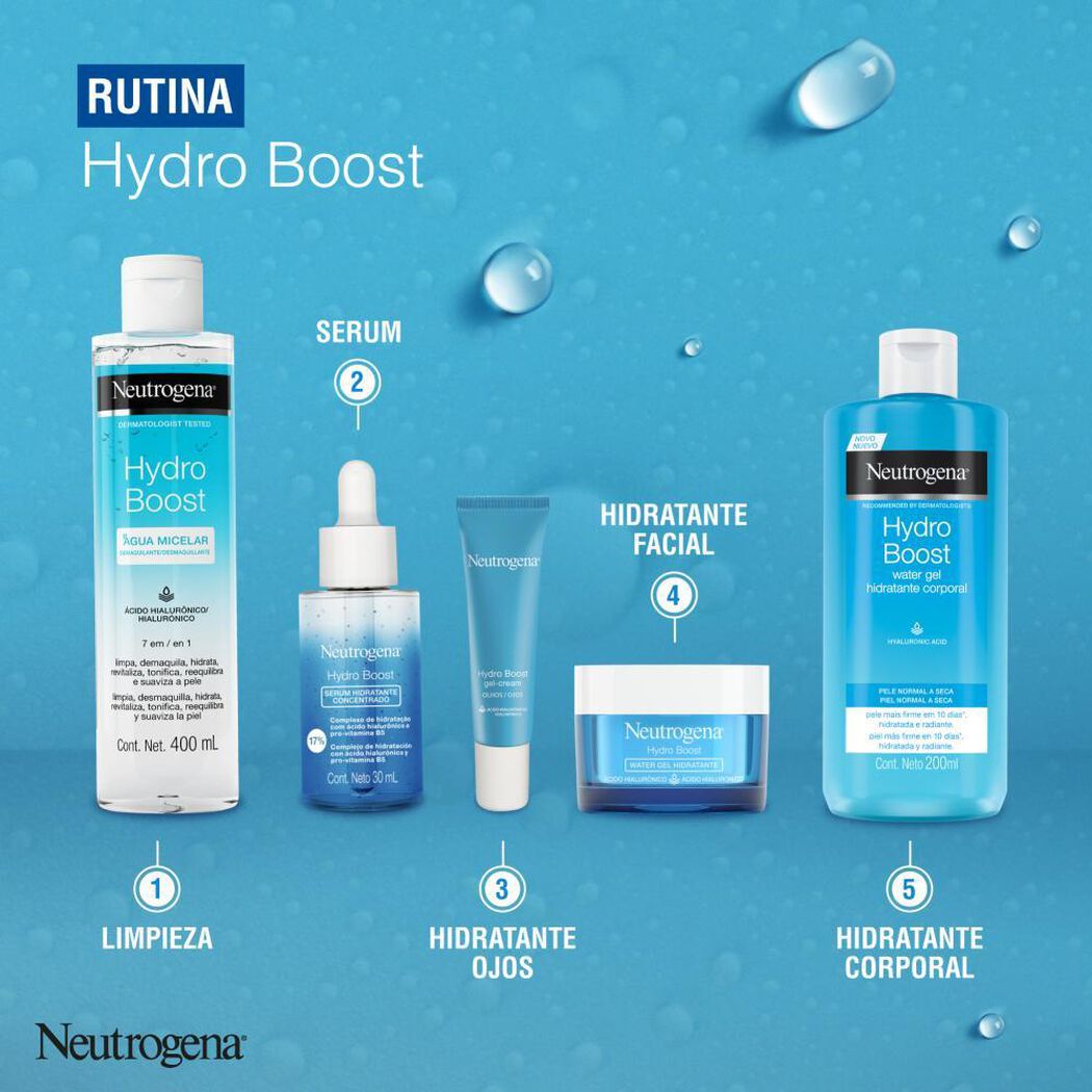 Kit Hidratación Neutrogena Sérum Hydro Boost 30ml + Water Gel, , large image number 4