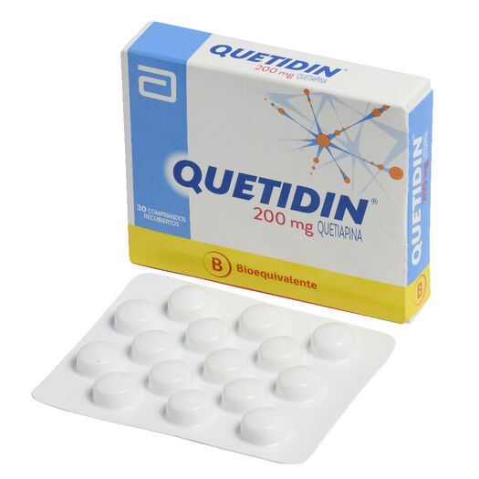 Quetidin 200 mg x 30 Comprimidos Recubiertos, , large image number 0