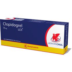 Clopidogrel 75 mg x 30 Comprimidos Recubiertos CHILE