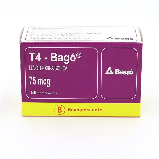 T4-Bago 75 mcg x 50 Comprimidos, , large image number 0