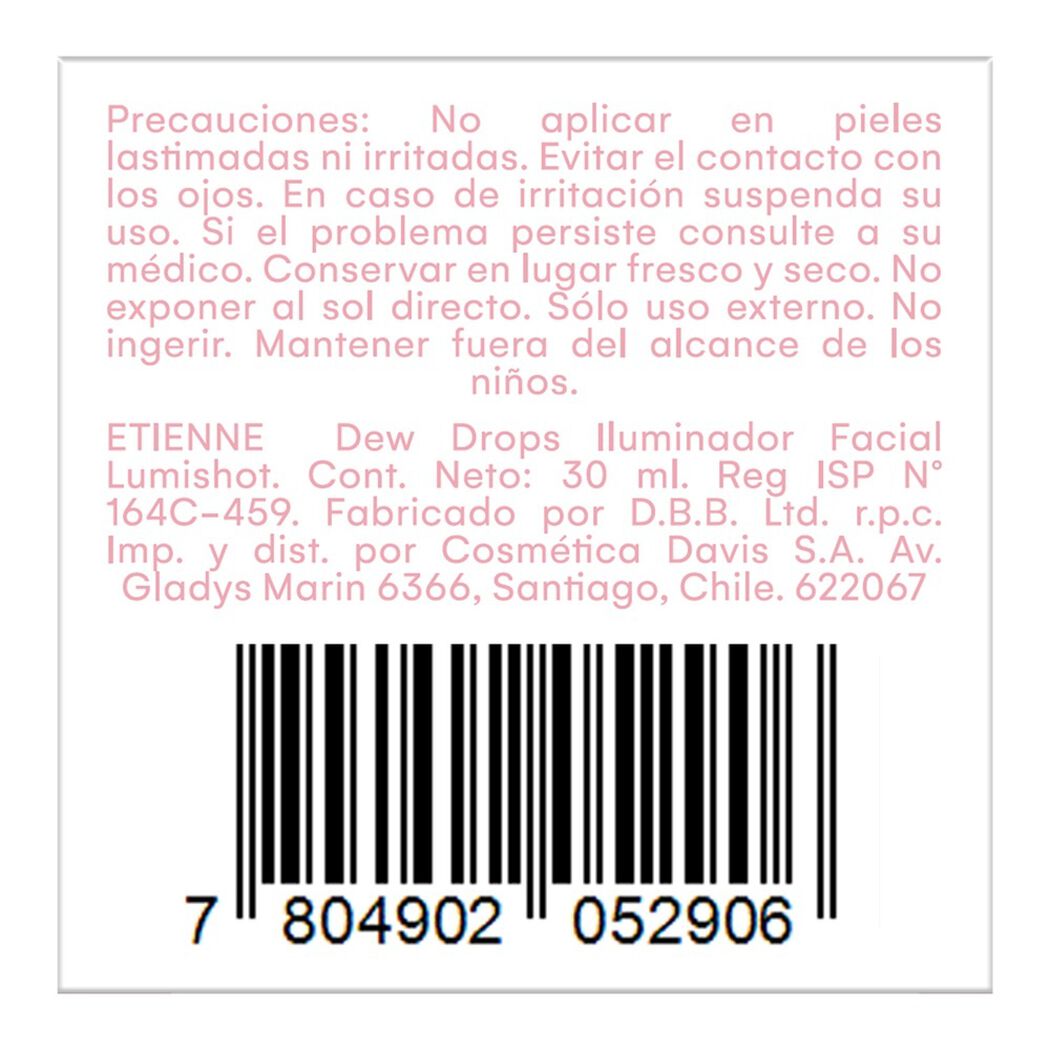 S&eacute;rum Iluminador Dew Drops Lumishot 30 ml Etienne, , large image number 4