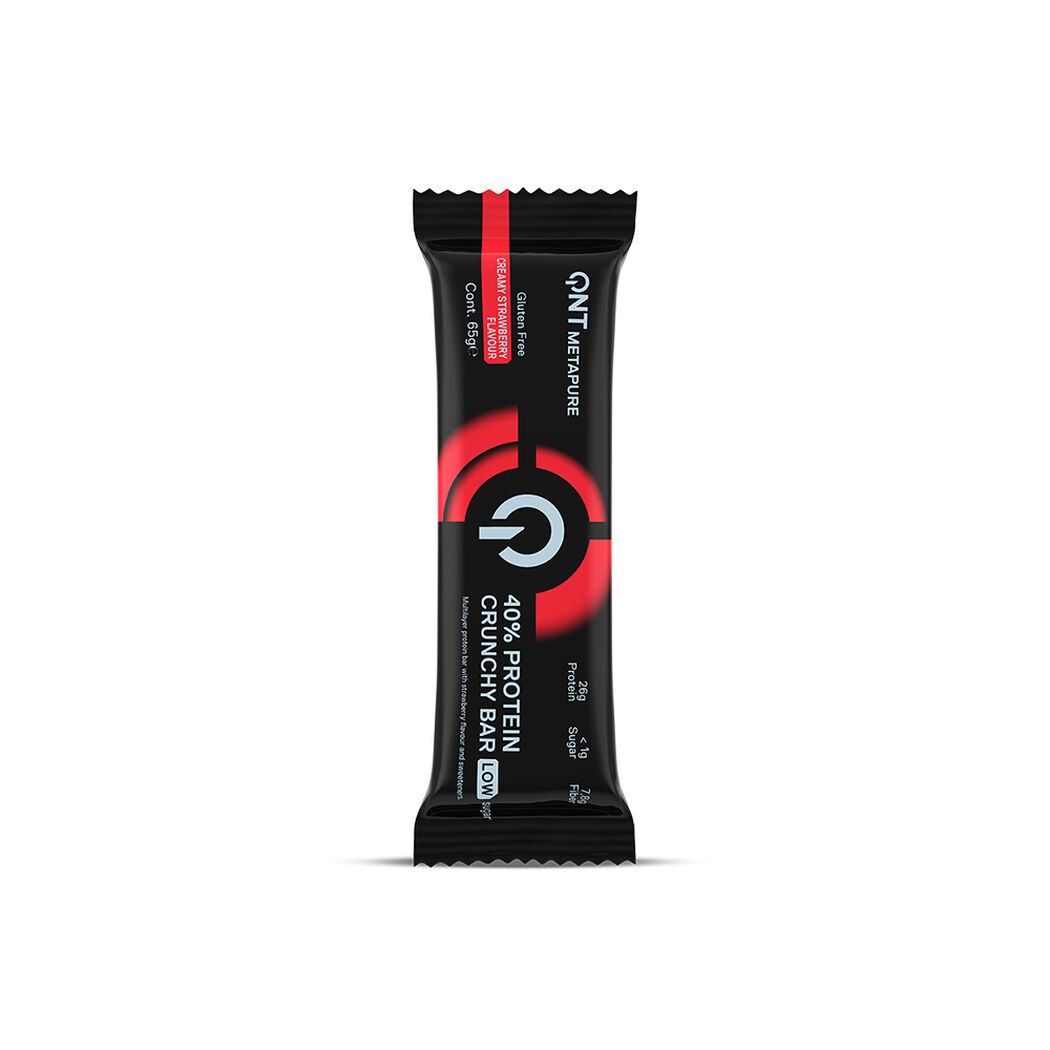 Protein Cruchy Bar Cream 40% Straw 65G, , large image number 0