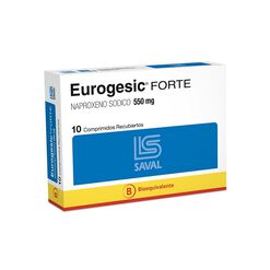Eurogesic Forte 550 mg x 10 Comprimidos Recubiertos