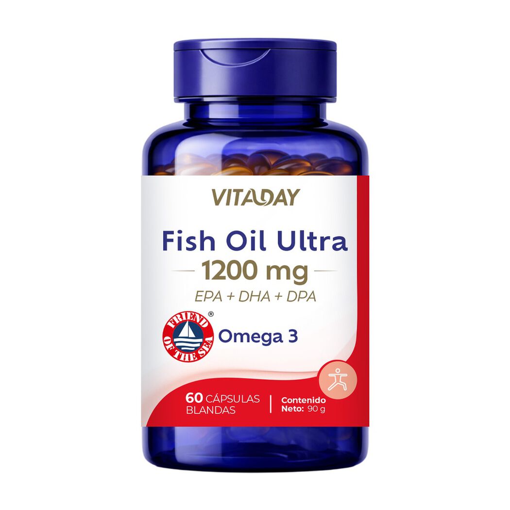 Vitaday Aceite de Pescado Ultra 1200 mg x 60 c&aacute;psulas blandas, , large image number 0