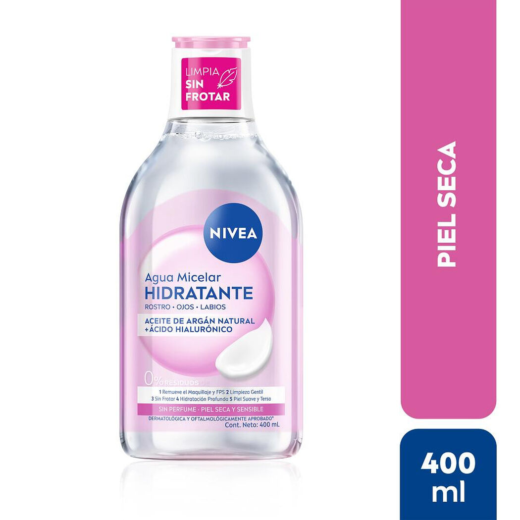Agua Micelar Nivea Facial Piel Seca 400 ml, , large image number 0