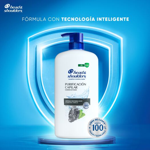 Shampoo Head & Shoulders Purificación Capilar 1000 ml, , large image number 1