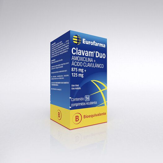 Clavam Duo 875 mg/125 mg x 14 Comprimidos Recubiertos, , large image number 0