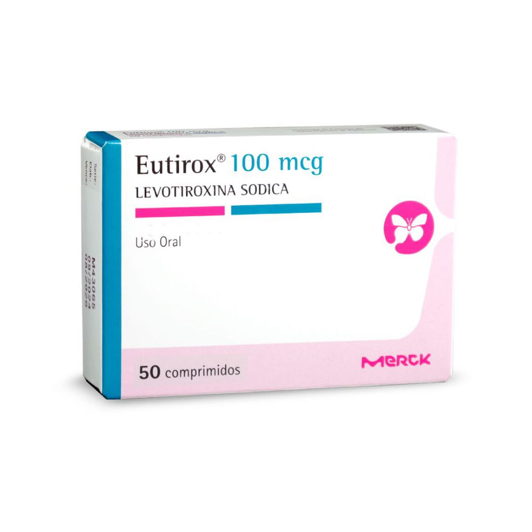 Eutirox 100 mcg x 50 Comprimidos, , large image number 0