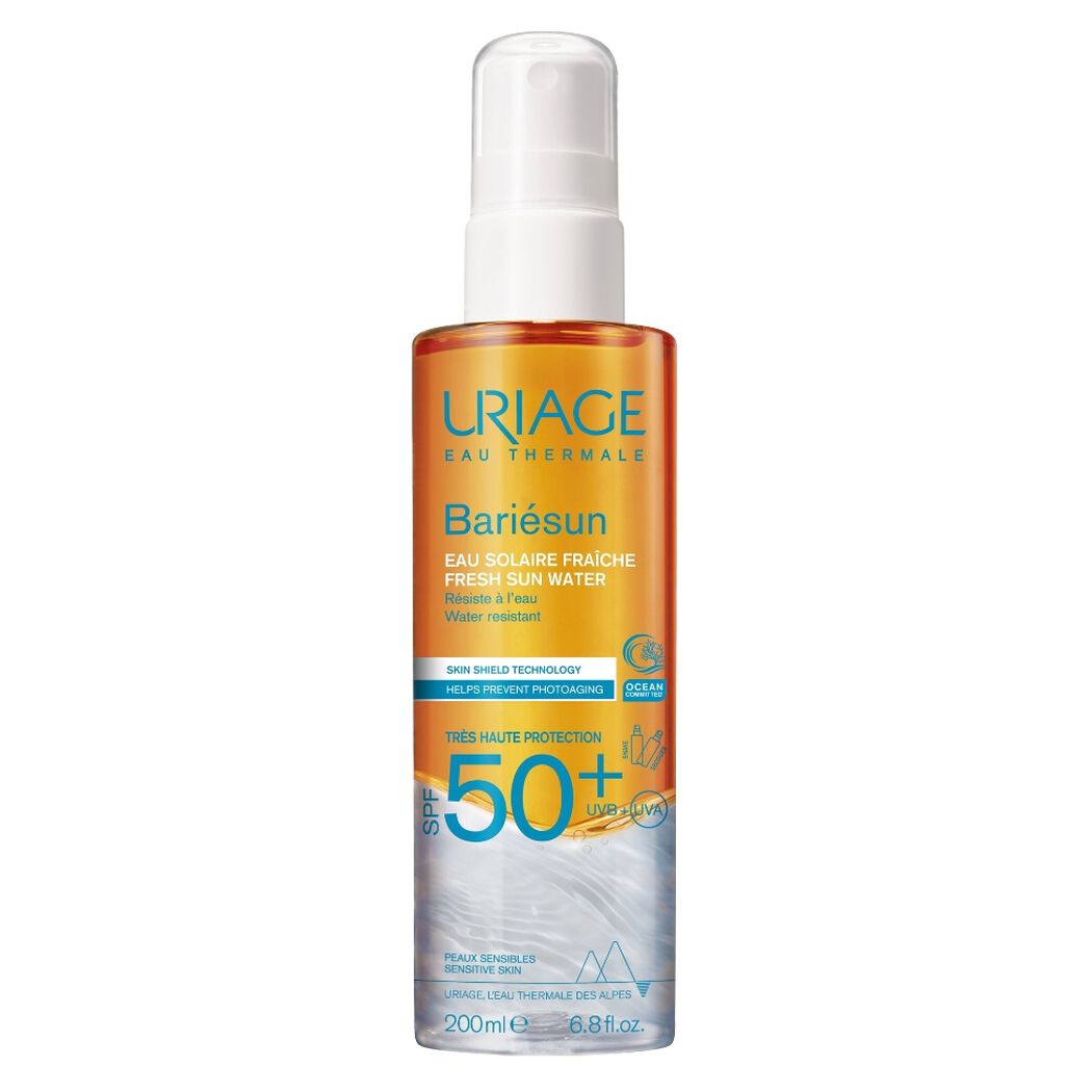 Protector Solar Uriage Barbiesun Sun Water FPS 50+ 200 mL, , large image number 0