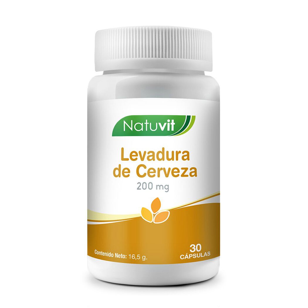Natuvit Levadura de Cerveza 200Mg 30 Cápsulas, , large image number 0