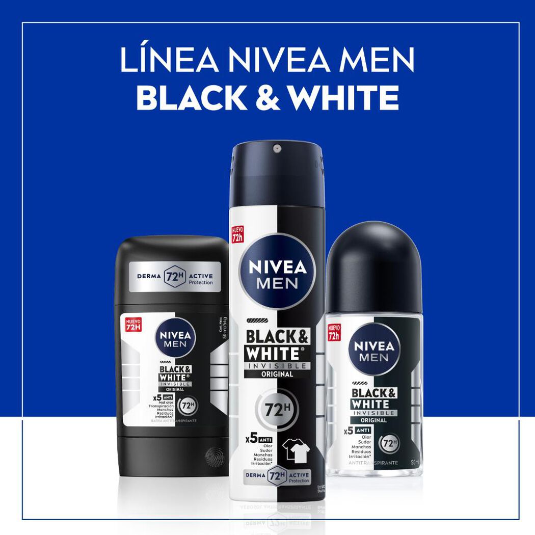 Desosdorante Nivea Men Spray Black & White Invisible Original 4 un, , large image number 4