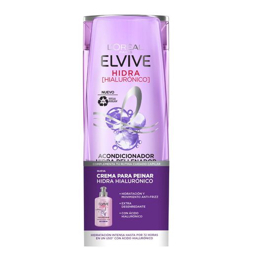 Shampoo Elvive Hidra Hialurónico 370 mL + Acondicionador 370 mL, , large image number 2