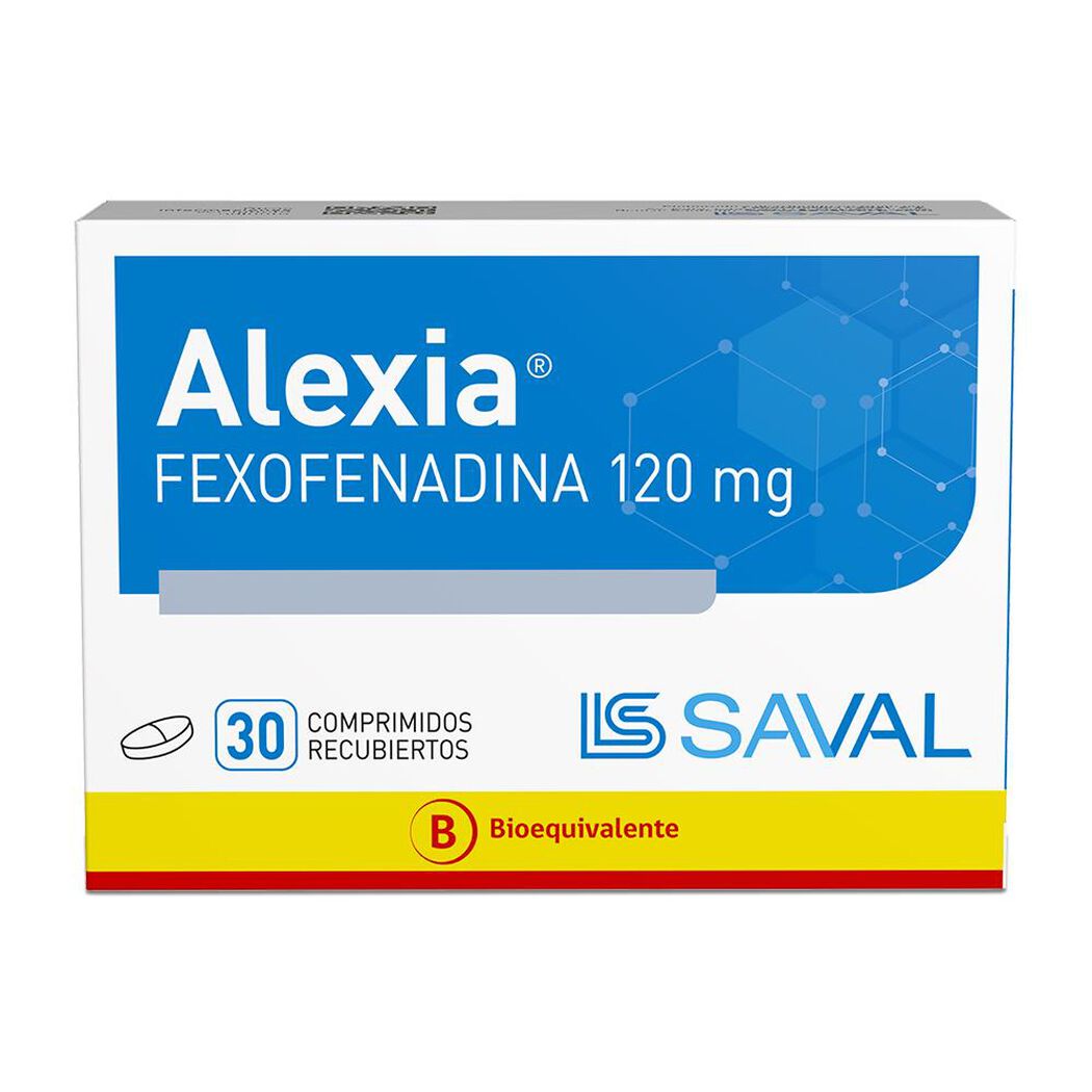 ALEXIA Fexofenadina clorhidrato 120 mg 30 comprimidos, , large image number 0