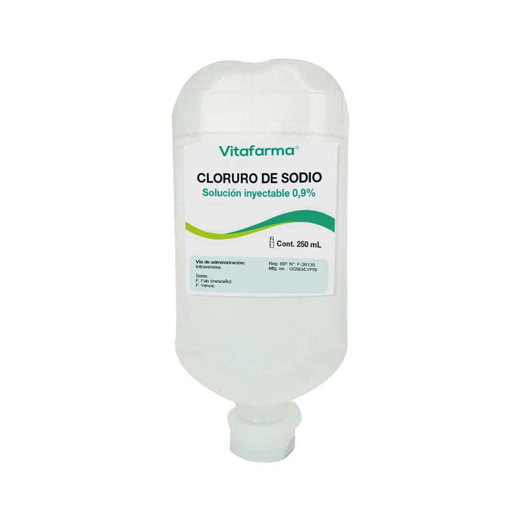 Cloruro de Sodio 0,9 % x 250 mL Solucion Inyectable, , large image number 0