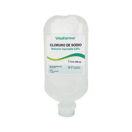 Cloruro de Sodio 0,9 % x 250 mL Solucion Inyectable, , large image number 0