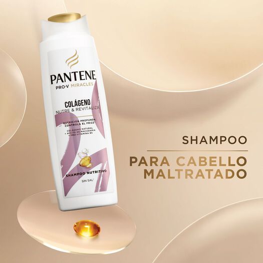 Shampoo Pantene Pro-V Miracles Colágeno Nutre & Revitaliza, 300 ml, , large image number 1