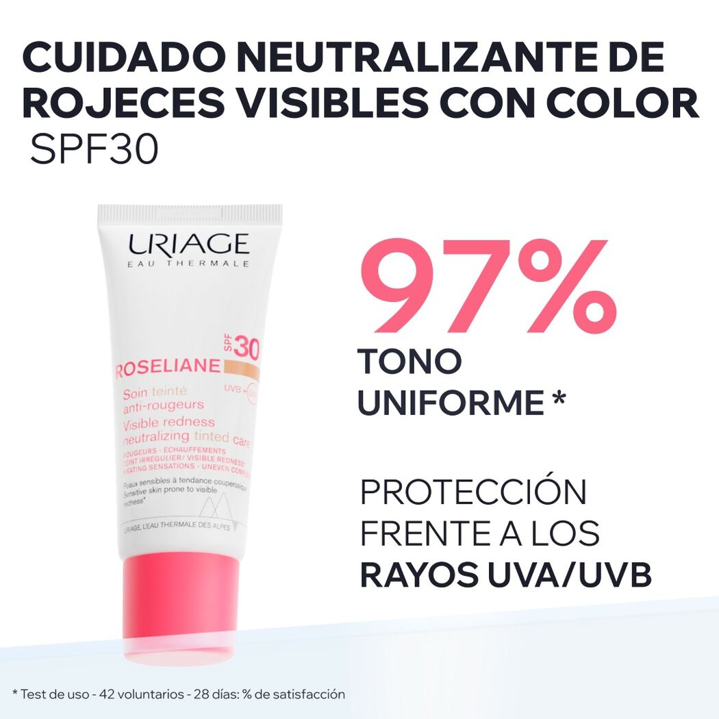 Crema Uriage Roseliane Anti-Rojeces Con Color Spf30 40Ml, , large image number 1