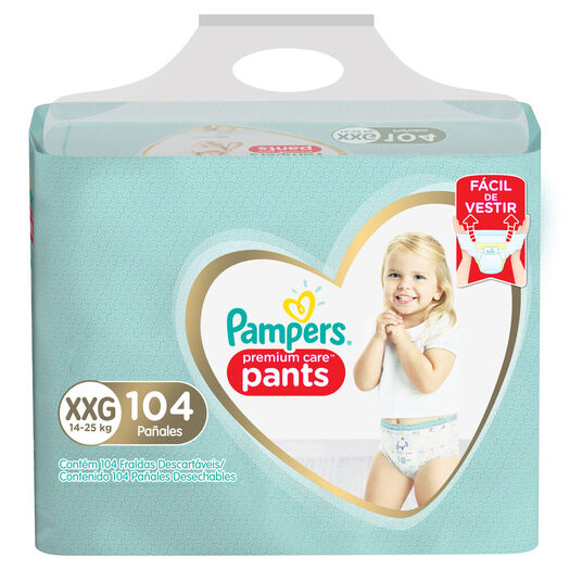 Pañales Pampers Pants Premium Care XXG 104 un, , large image number 4
