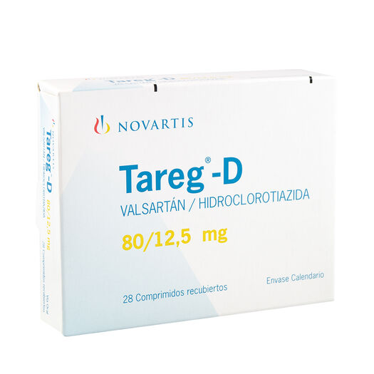 Tareg D 80 mg/12.5 mg x 28 Comprimidos Recubiertos, , large image number 0