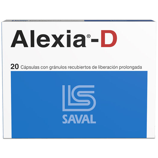 Alexia-D x 20 Cápsulas Con Gránulos Recubiertos De Liberación Prolongada, , large image number 0