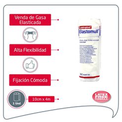 Elastomull Venda de Gasa 10 cm x 1 Unidad