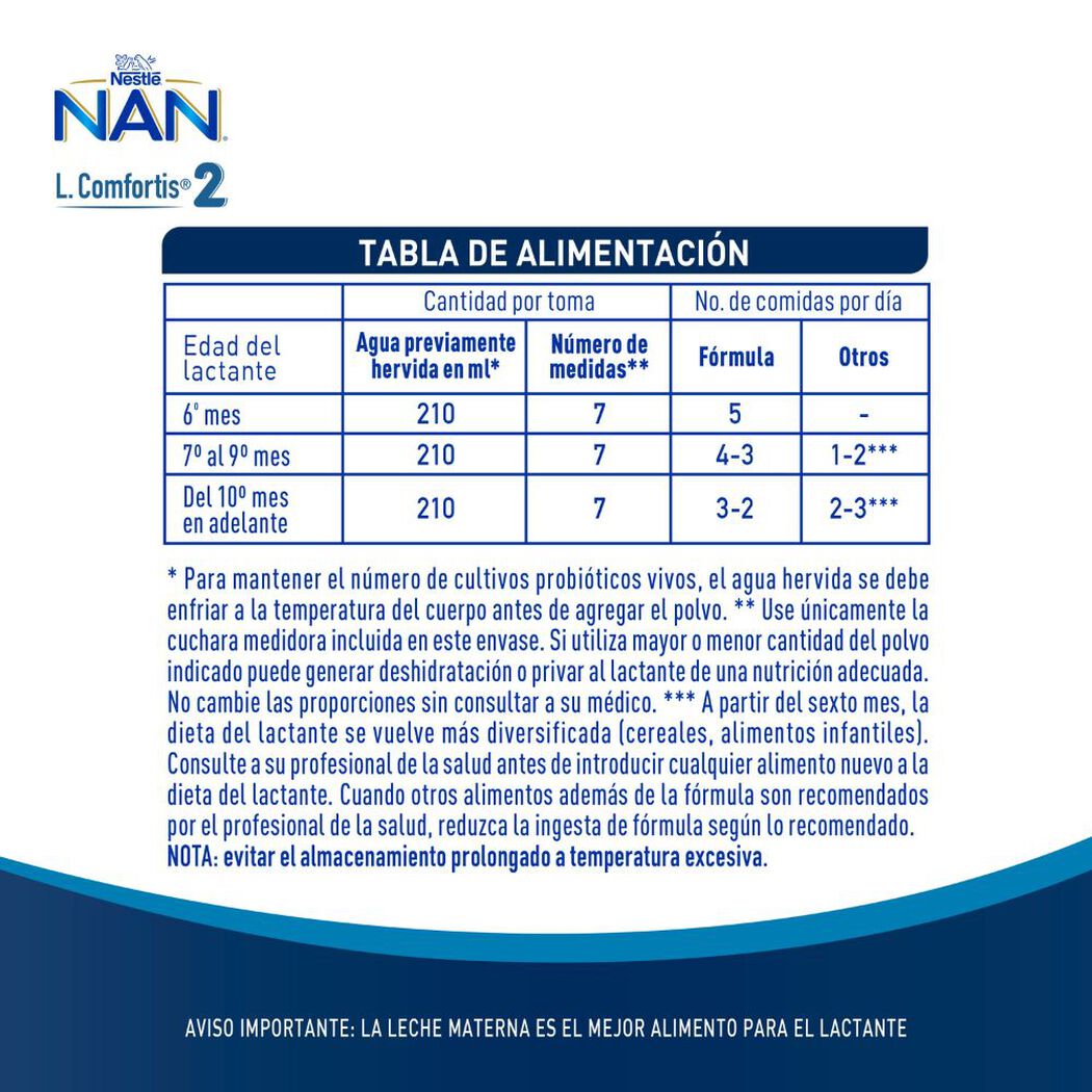 Fórmula Infantil Nan 2 L Comfortis 800 g, , large image number 4