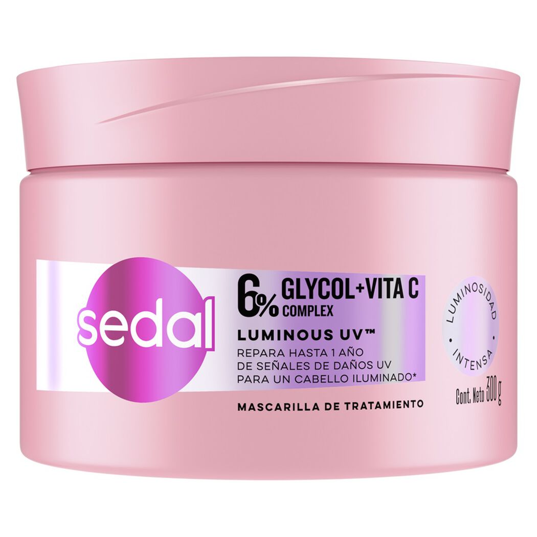 Mascara Capilar Sedal Luminous UV Glycol + Vitamina C 300 g, , large image number 0