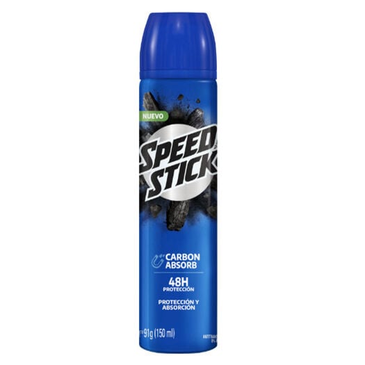 Desodorante en Spray Speed Stick Carbon Absorb 91 g, , large image number 1