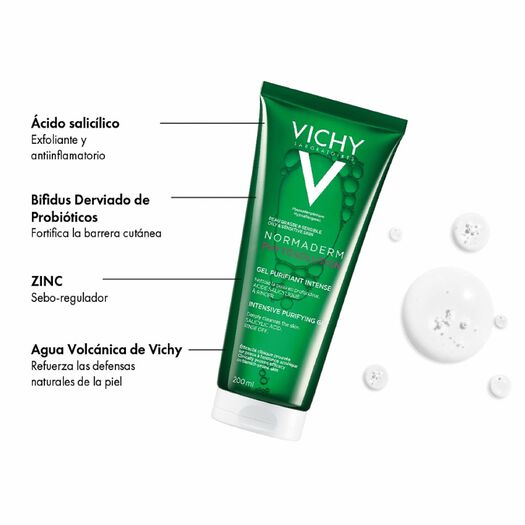 Vichy Gel Limpiador Normaderm Phytosolution x 200 mL, , large image number 2