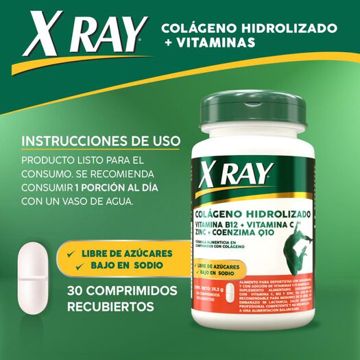 X Ray Colágeno 30 comprimidos, , large image number 1