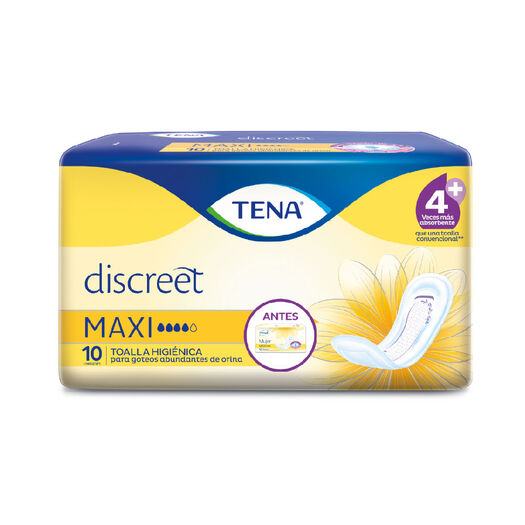 TENA Toallas para incontinencia Mujer Maxi 10 unidades, , large image number 1