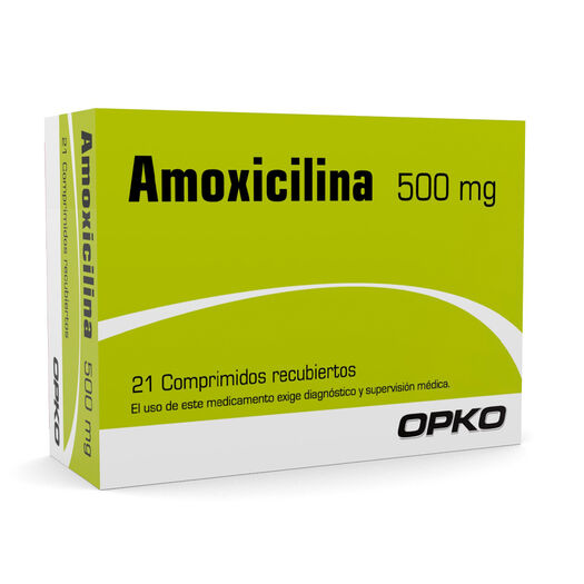 Amoxicilina 500 mg Caja 21 Comp. OPKO CHILE S.A., , large image number 0
