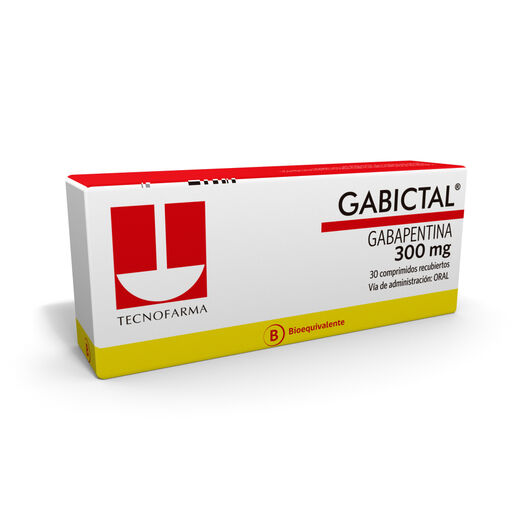 Gabictal 300 mg x 30 Comprimidos Recubiertos, , large image number 0