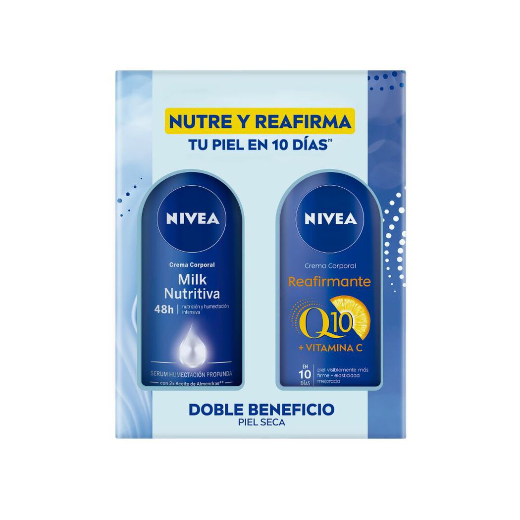 Nivea Pack Milk Nutri + Q10 Vit C 400Ml, , large image number 1