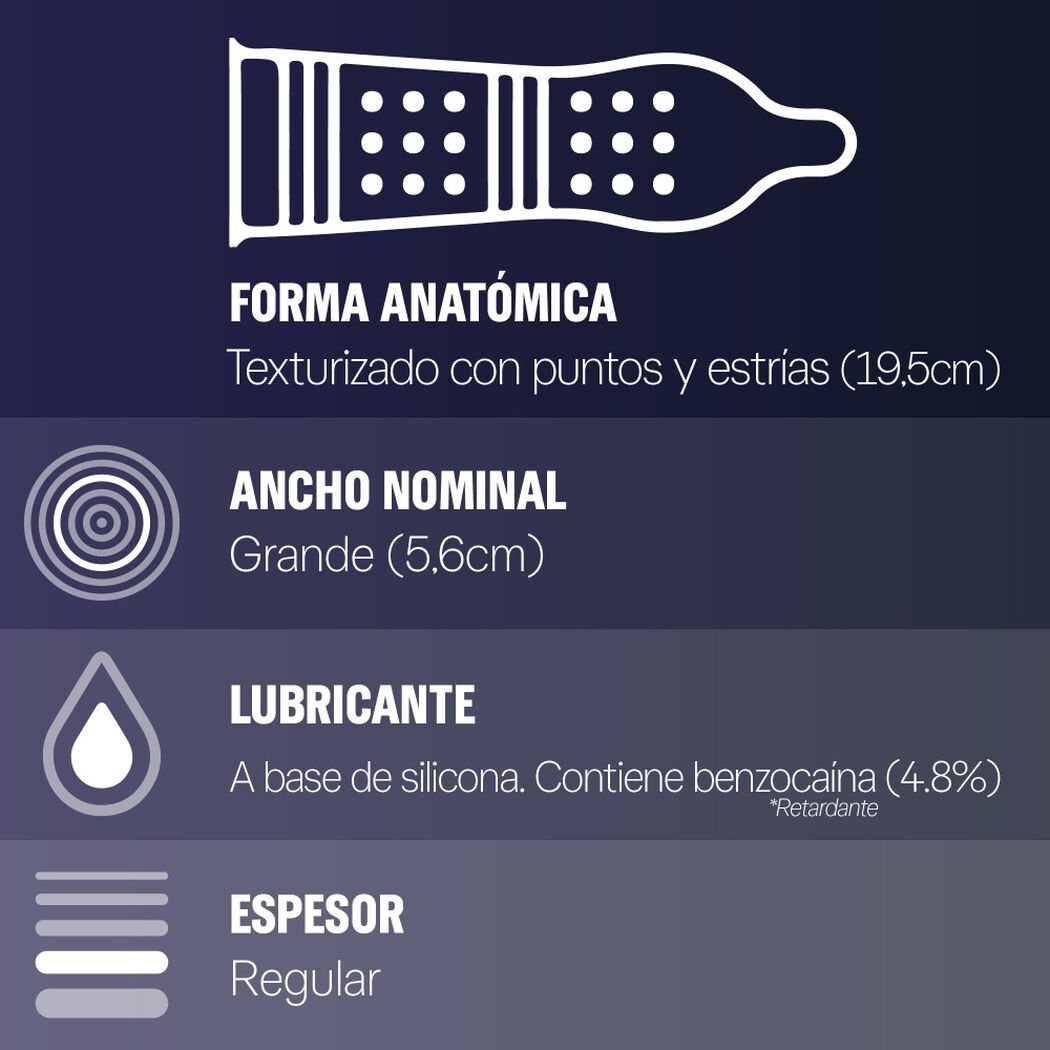 Durex Condones Climax Mutuo 3 unidades, , large image number 2