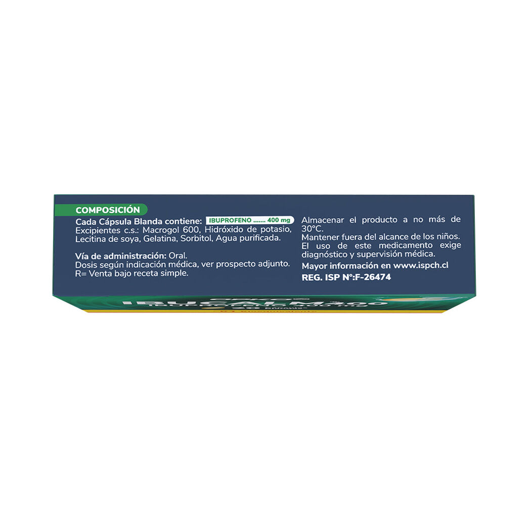 Ibucalm 400mg x 20 C&aacute;psulas Blandas, , large image number 2