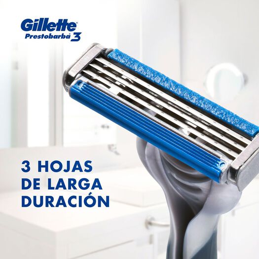 Gillette Maquina De Afeitar Prestobarba 3 x 6 Unidades, , large image number 3