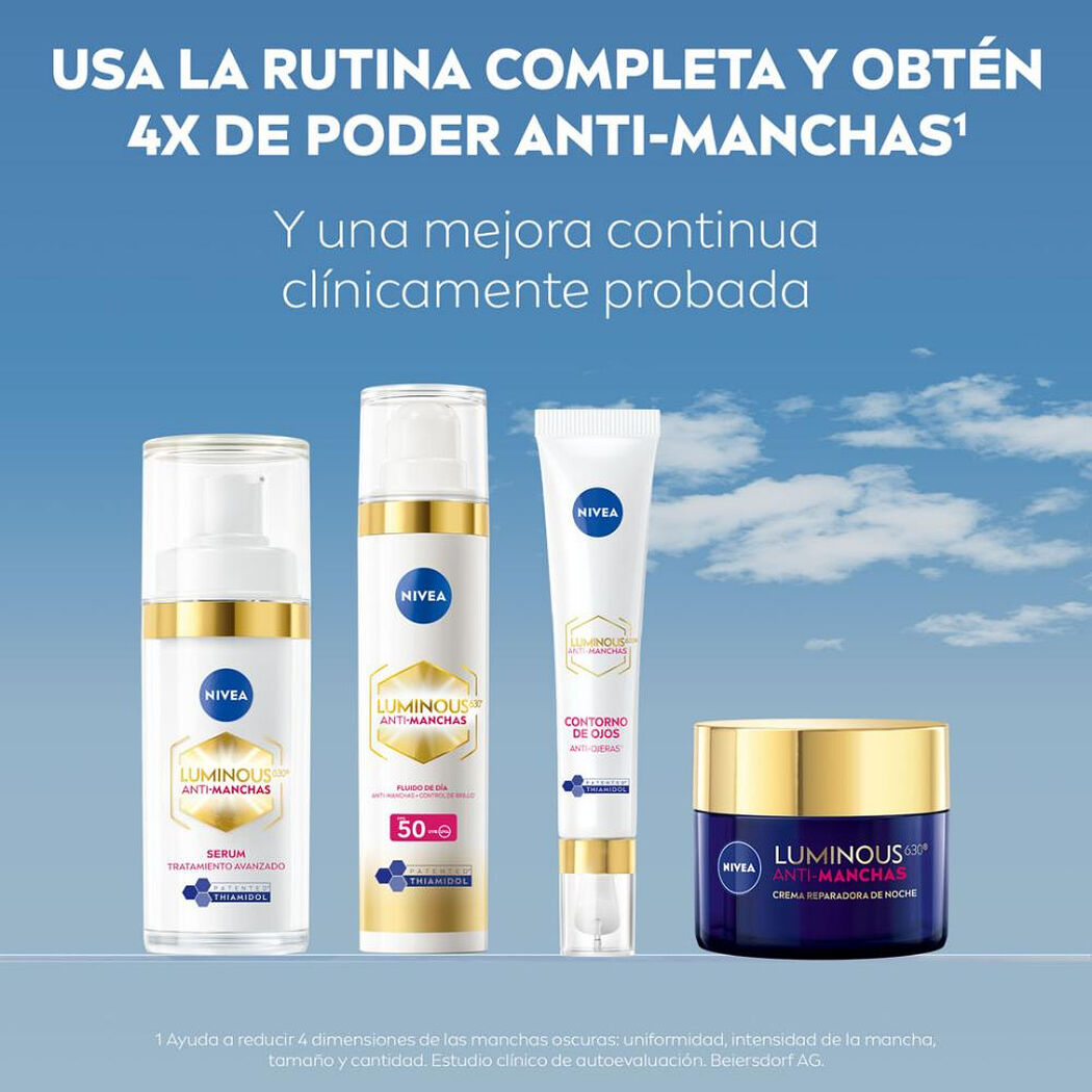 Crema Facial Nivea Luminous 630 Noche Anti Manchas 50 ml, , large image number 4