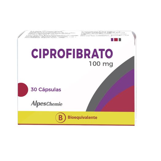 Ciprofibrato 100 mg x 30 Cápsulas ALPES CHEMIE, , large image number 1