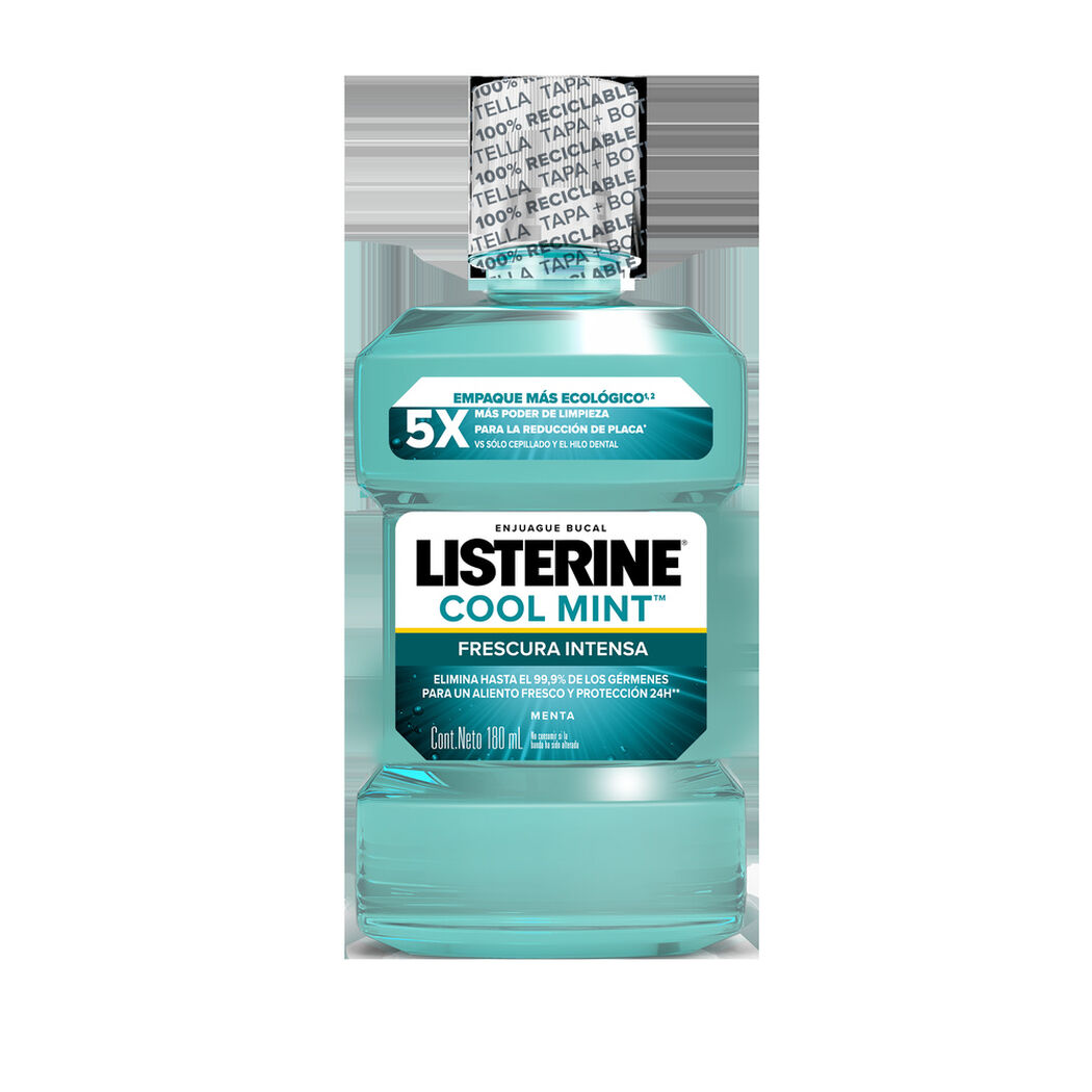 Enjuague Bucal LISTERINE Cool Mint 180 ml, , large image number 1