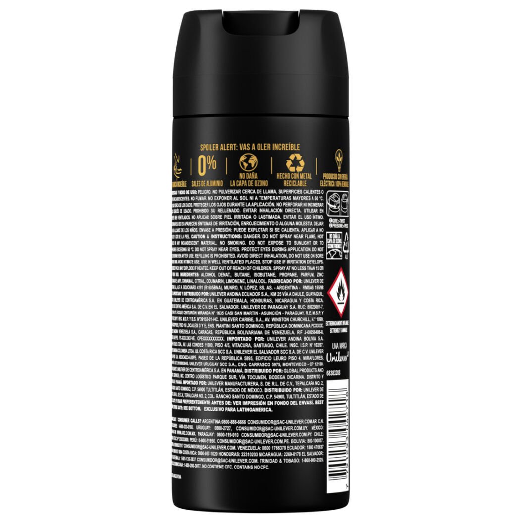 Desodorante Axe Spray Dark Temptation Chocolate 150 mL, , large image number 2