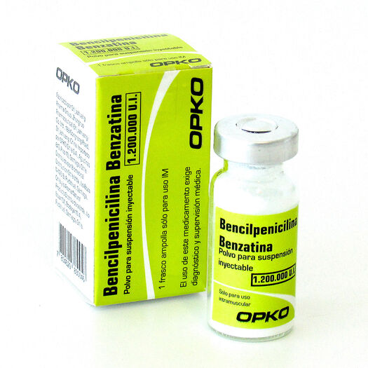 Penicilina Benzatina 1200000 UI Polvo para Suspensión Inyectable 1 Vial OPKO CHILE S.A., , large image number 0