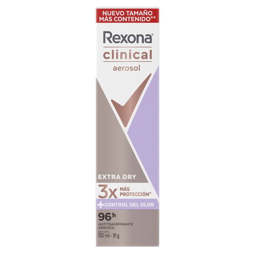 Desosdorante Rexona Clinical Women Spray Extra Dry 150 mL, , large image number 0