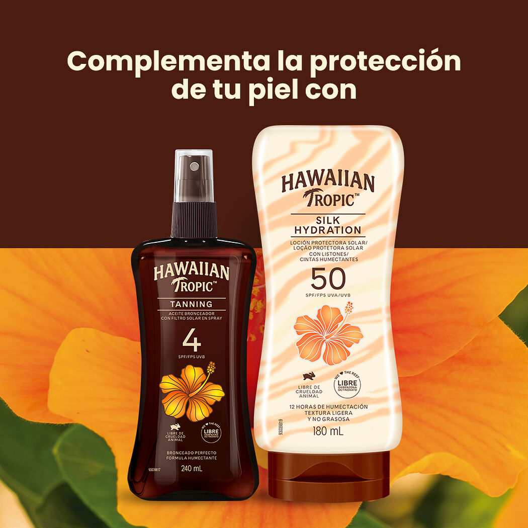 Bronceador Hawaiian Tropic Spray FPS 4 240 mL, , large image number 2