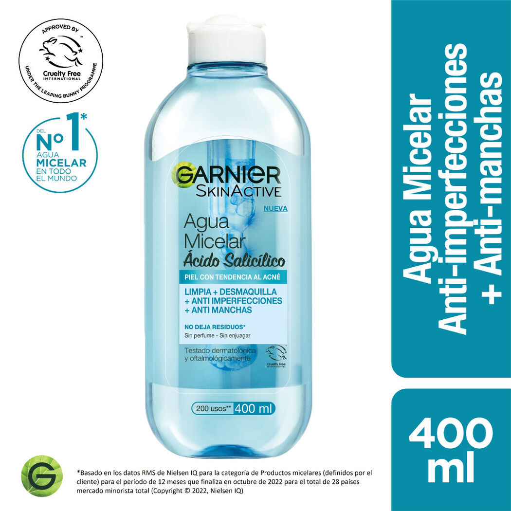 Agua Micelar Expres Aclara Antiacne 400Ml, , large image number 0