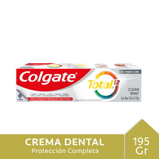 Colgate Pasta Dental Total 12 Clean Mint x 180 g, , large image number 0