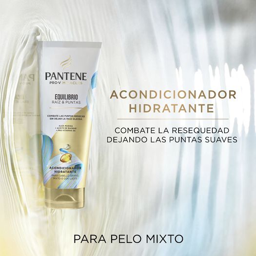 Acondicionador Hidratante Pantene Pro-V Miracles Equilibrio Raíz y Puntas 250 ml, , large image number 1