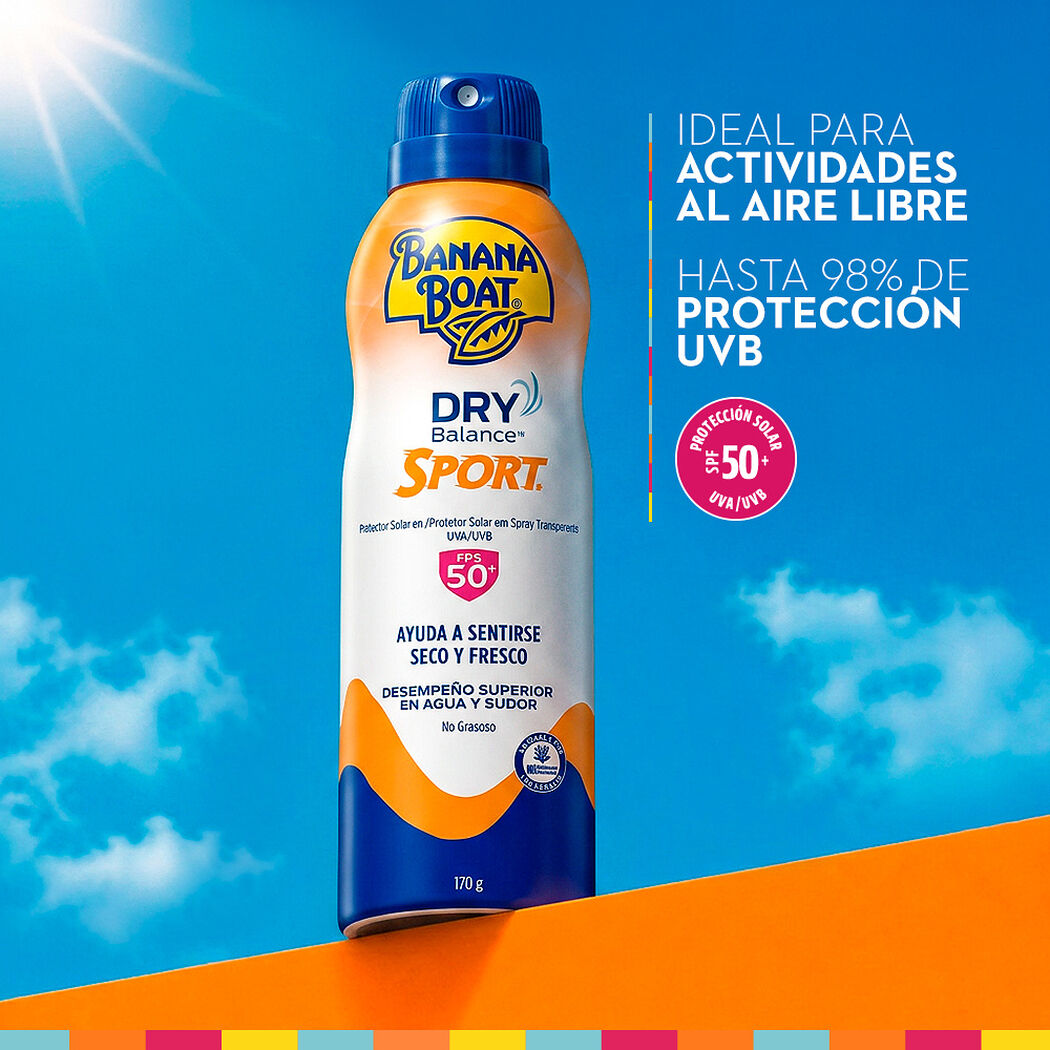 Protector Solar Banana Boat Dry Balance Sport FPS 50+ 170 ml, , large image number 2